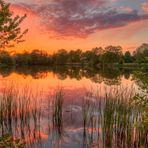Sonnenuntergangsstimmung am Thielenburger See