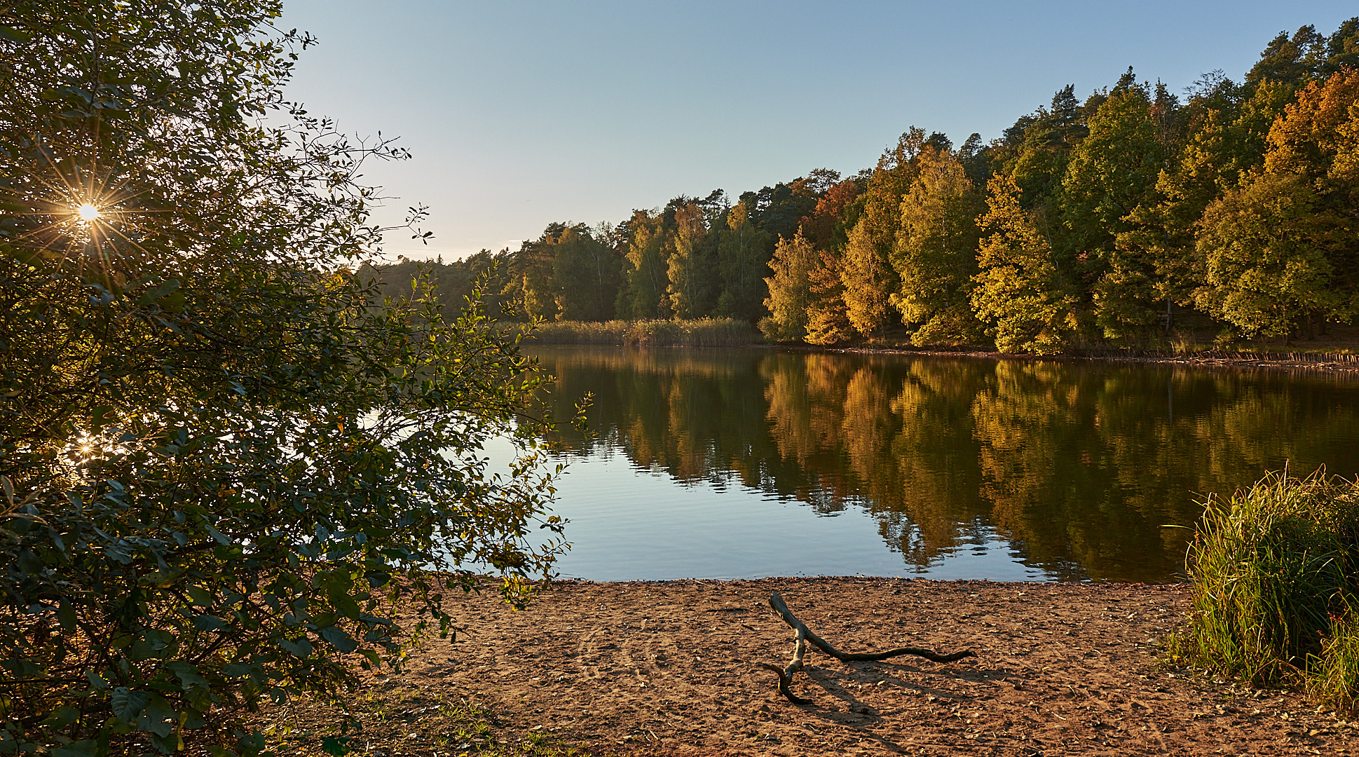 Sonnenuntergangsstimmung am Vogelwoog, wunderschönes Licht hatte ich, eine schöne Spiegelung und....