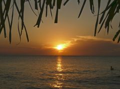 Sonnenuntergangsstimmung an der Caribic