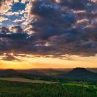 Sonnenuntergangsstimmung auf dem Gohrich