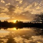 Sonnenuntergangsstimmung auf dem Tablett