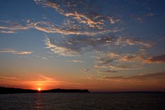 Sonnenuntergangsstimmung auf Rügen