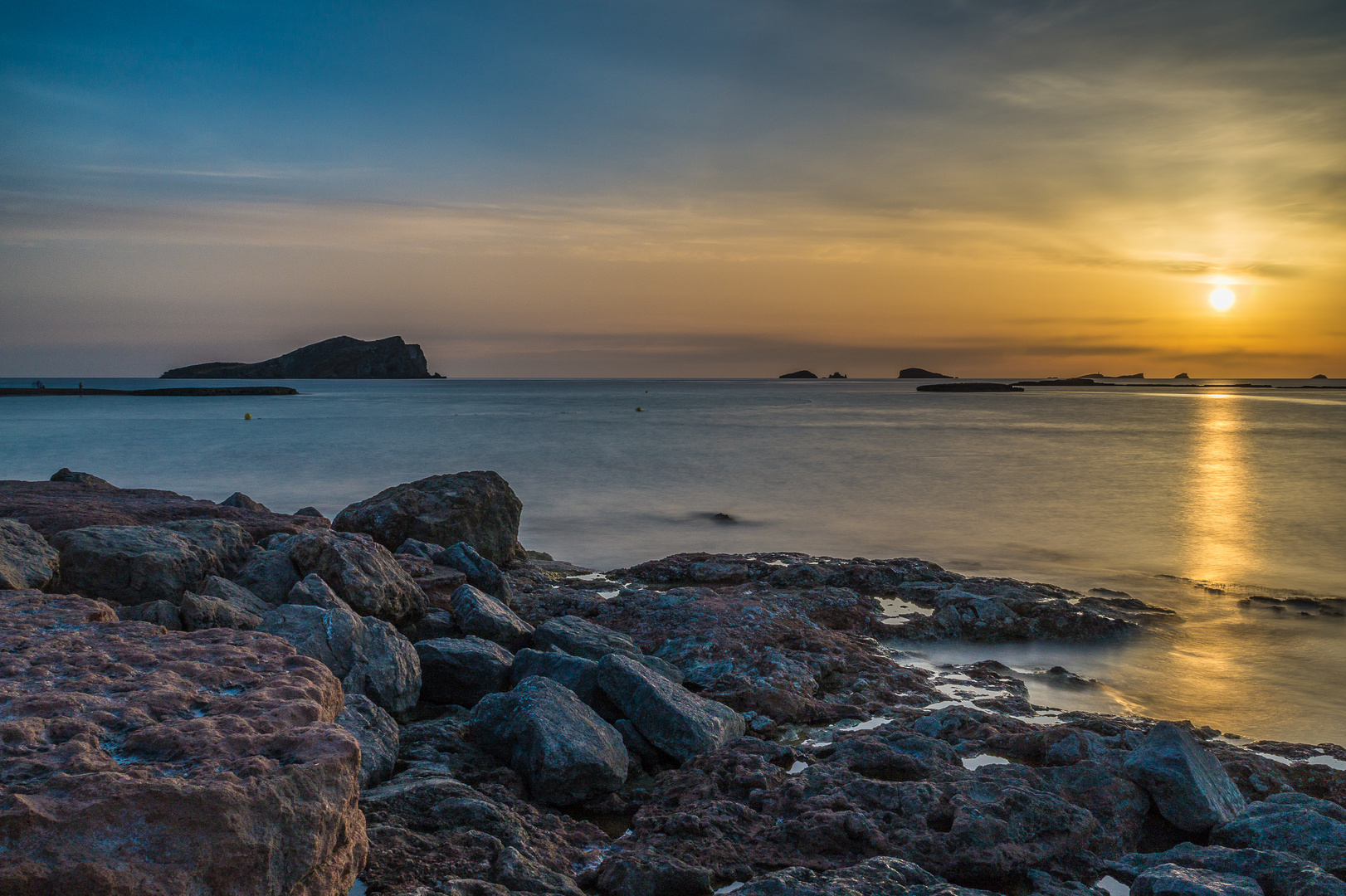 Sonnenuntergangsstimmung Ibiza