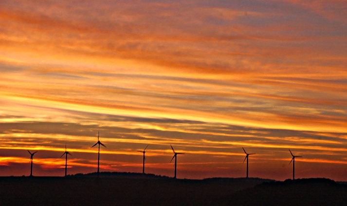 Sonnenuntergangsstimmung im Paderborner Land