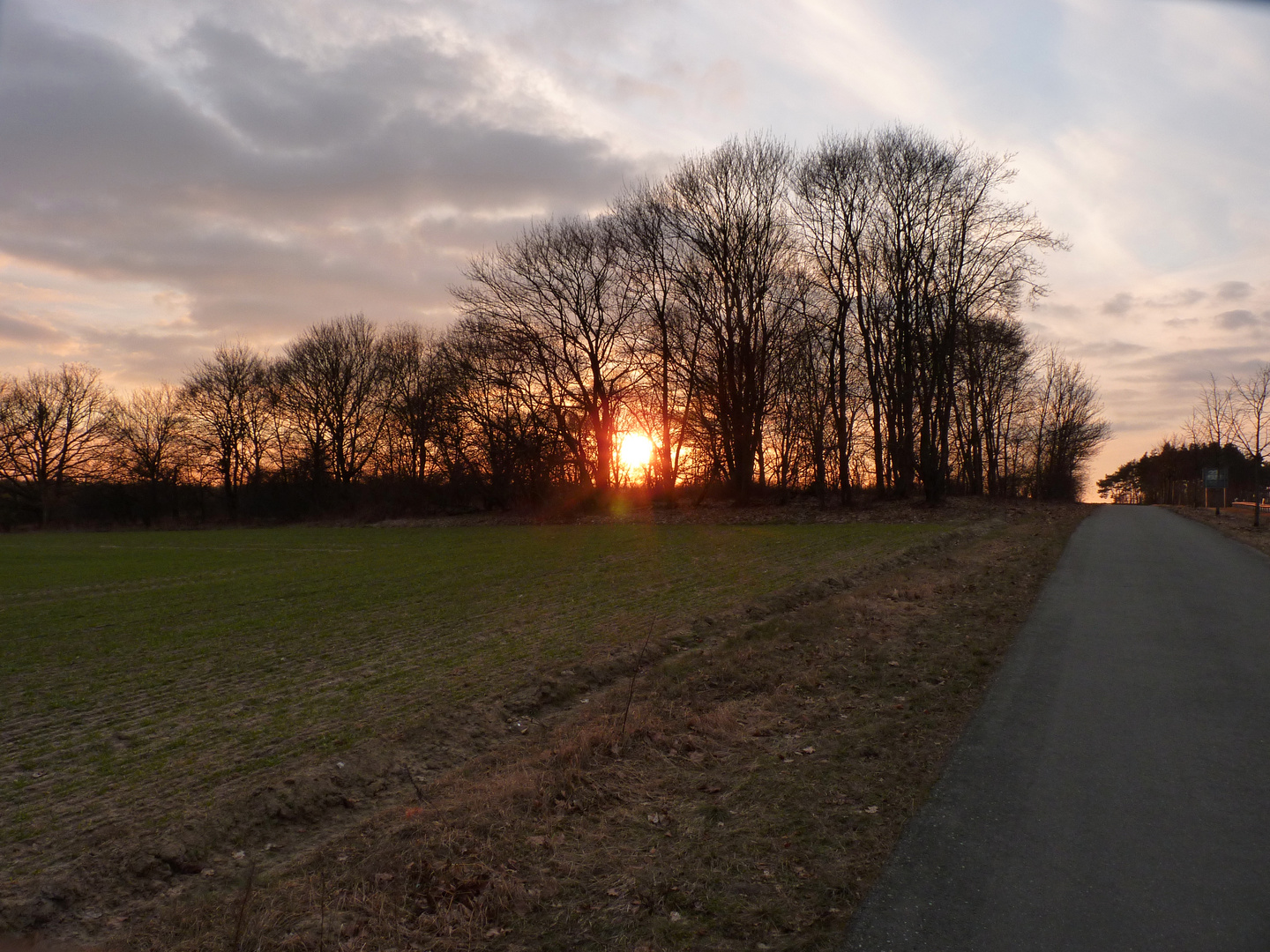 Sonnenuntergangsstimmung in Brandenburg