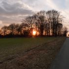 Sonnenuntergangsstimmung in Brandenburg