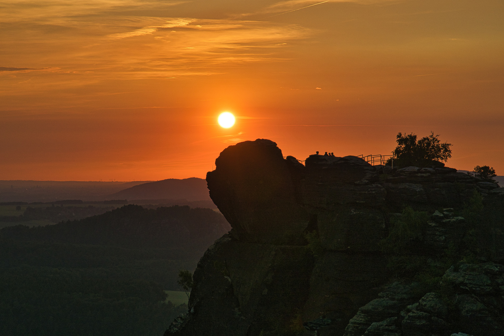 Sonnenuntergangsstimmung in der sächs. Schweiz