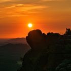 Sonnenuntergangsstimmung in der sächs. Schweiz