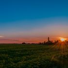 Sonnenuntergangsstimmung in Sachsen
