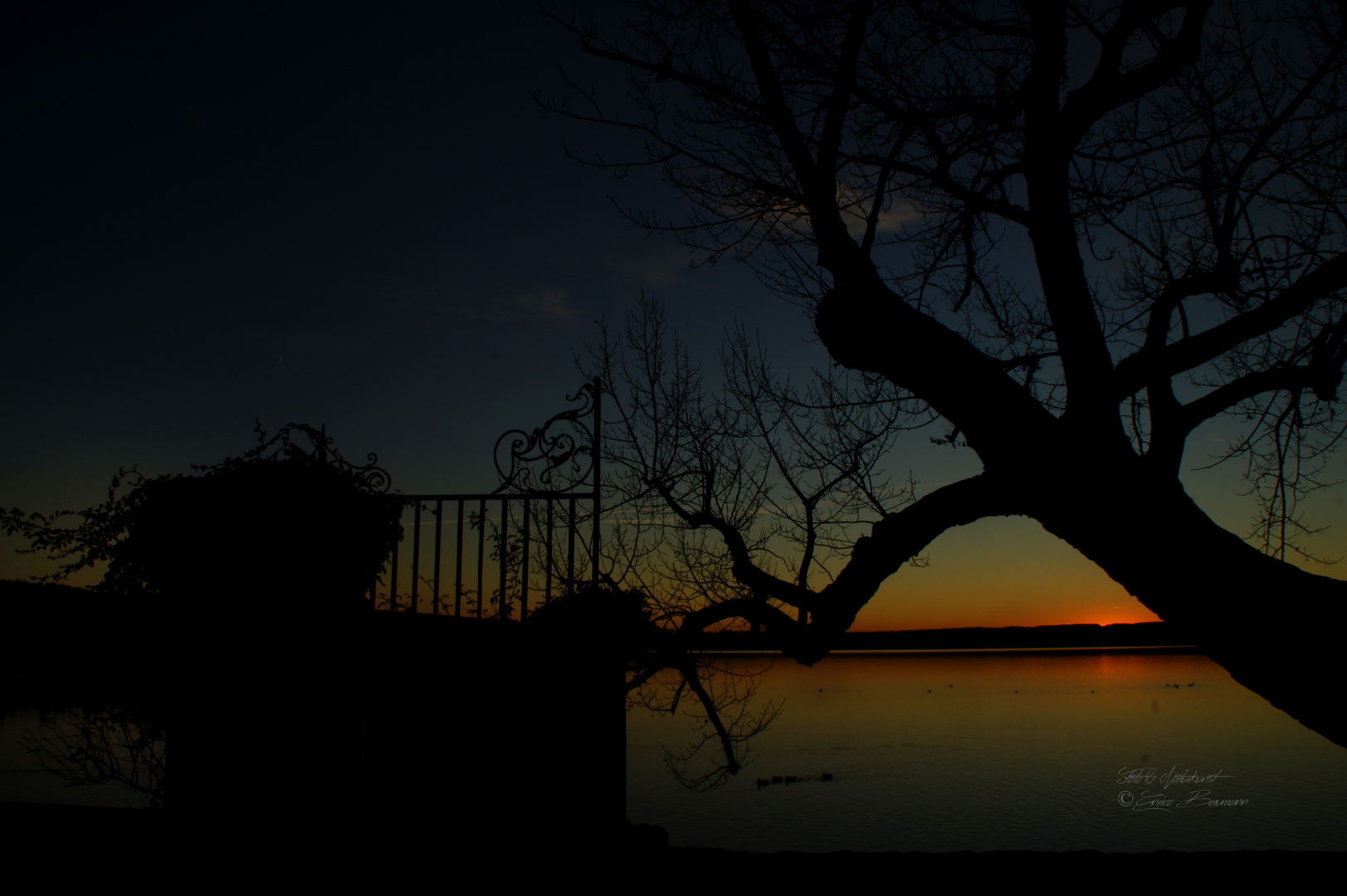 Sonnenuntergangstimmung am Ammersee