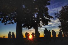 Sonnenuntergangstimmung am Bodensee 