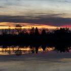 Sonnenuntergangstimmung am See