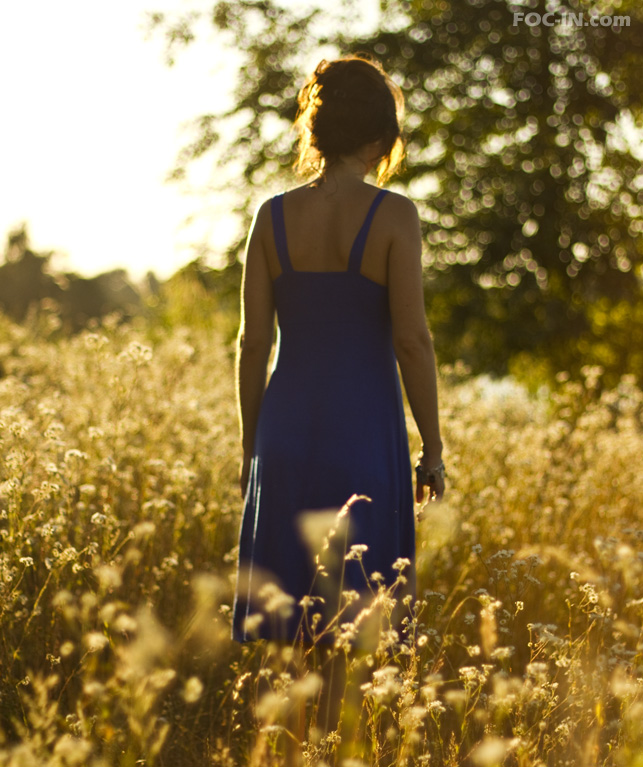 Sonnenuntergangstimmung im Sommer