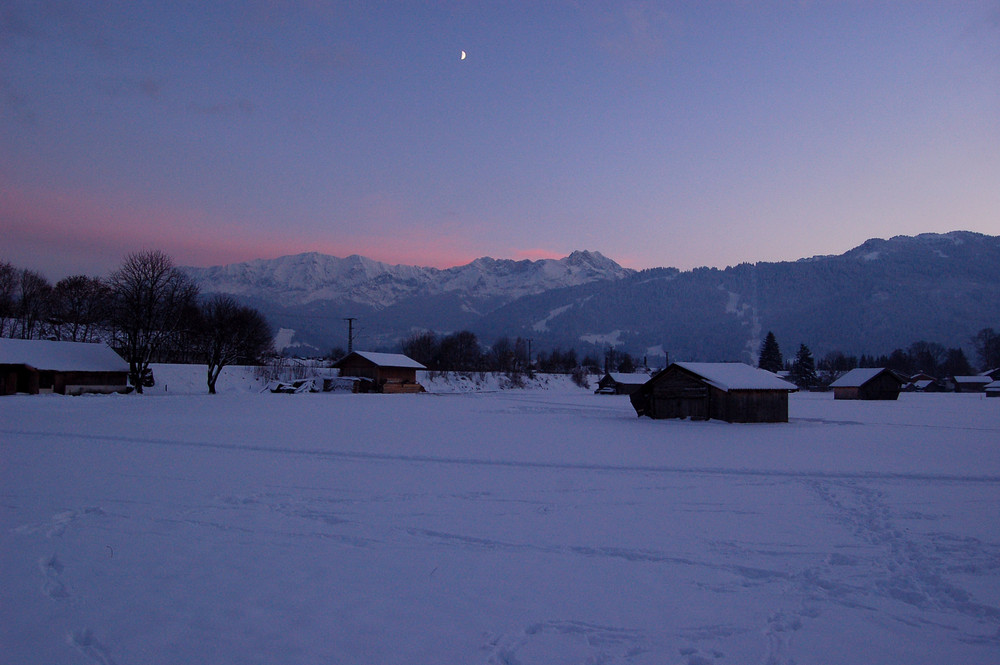 Sonnenuntergan...oh wird es da kalt plötzlich...