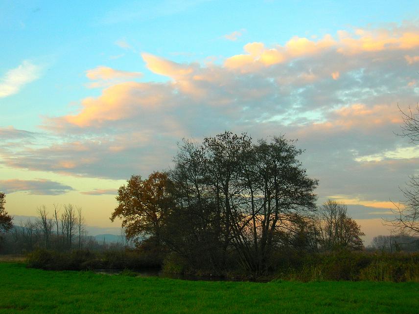 Sonnenuntertang im Herbst