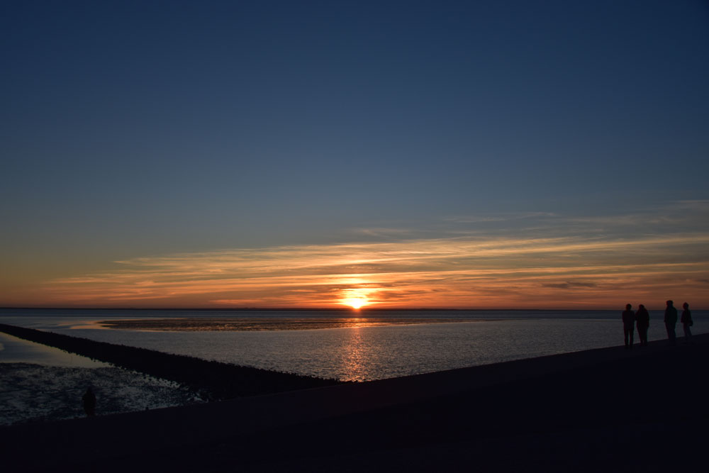 Sonnenuntgergang in Norddeich