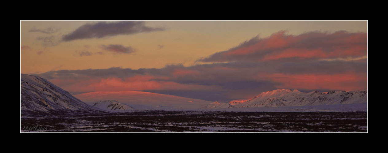 Sonnenuntrgang Thingvellir