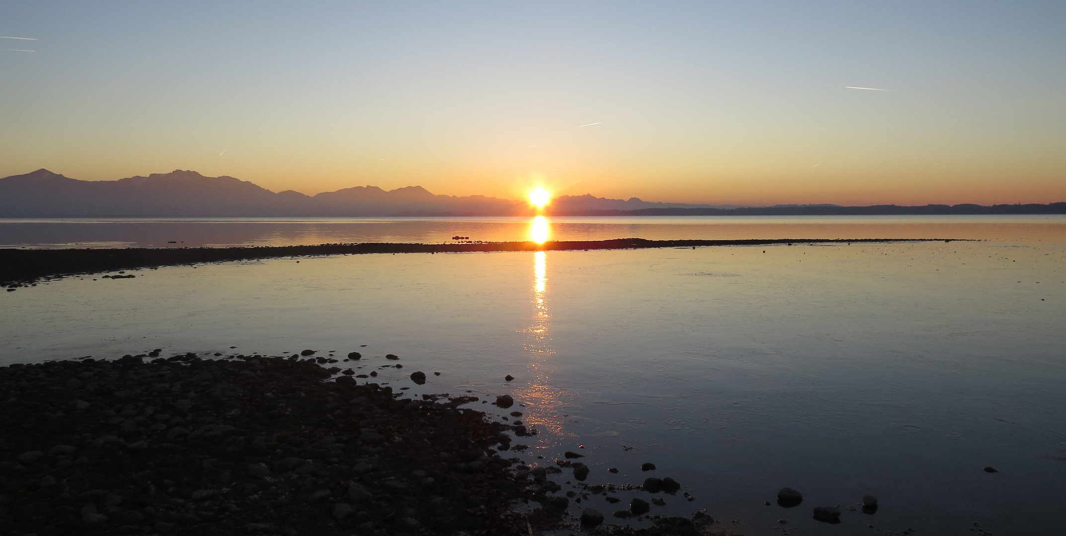 Sonnenutergang am Cheimsee