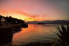 Sonnenutergang am Lago Maggiore