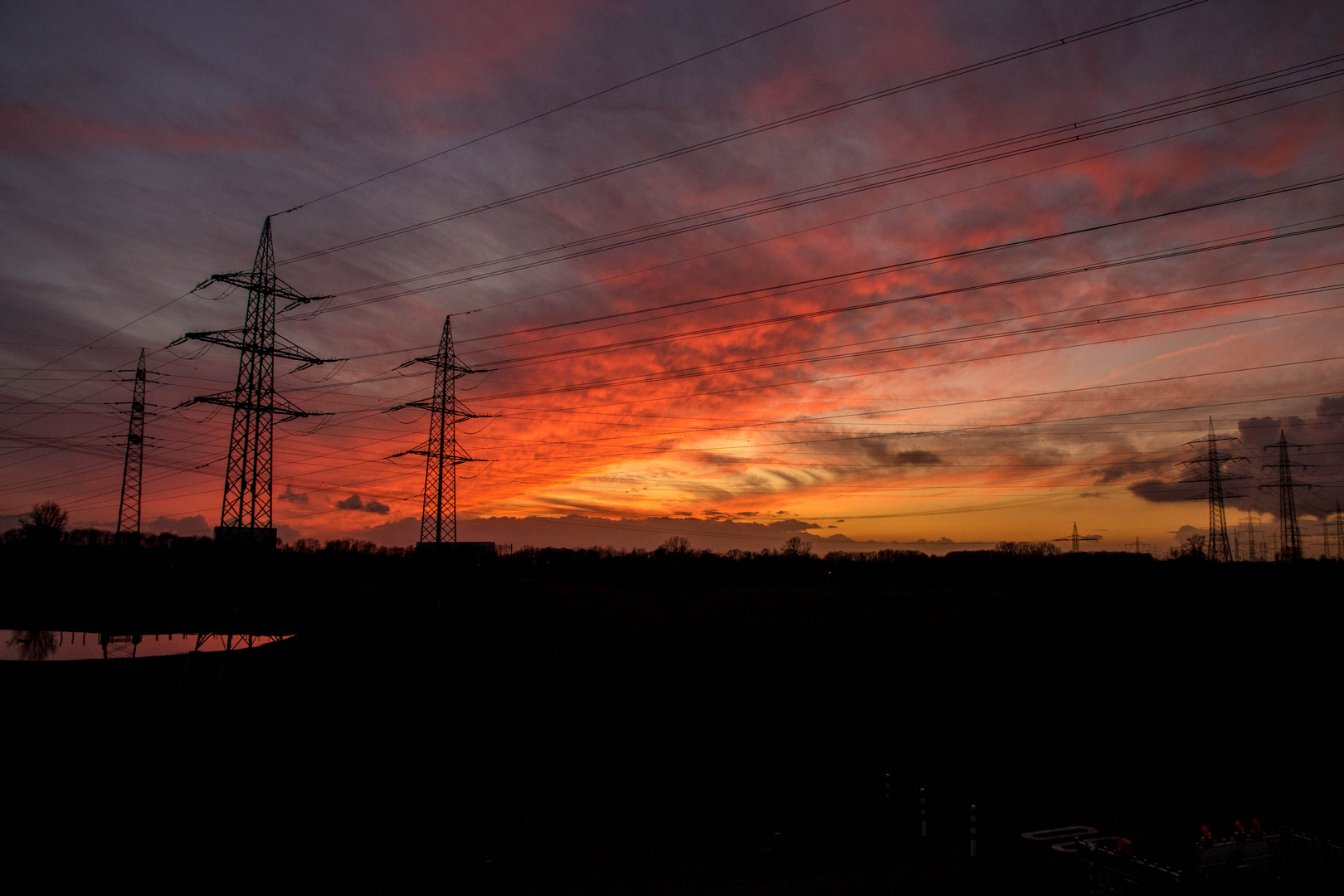 Sonnenutergang Wolken