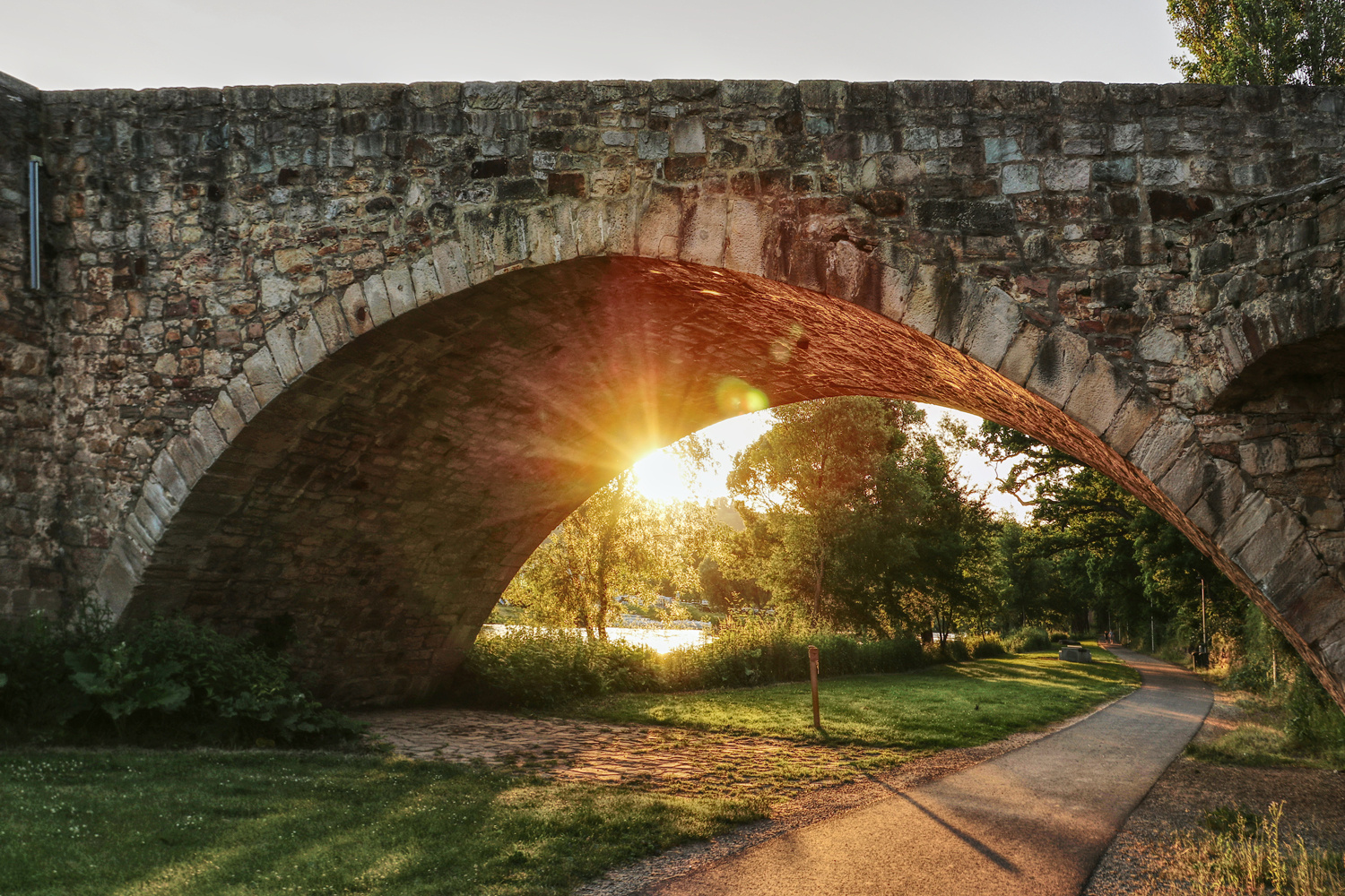 Sonnenwende an der Bartenwetzerbrücke Melsungen