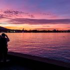 Sonneruntergang am Zürichsee