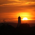 Sonneruntergang bei der Urlaubsrückreise