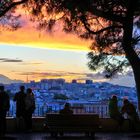 Sonneruntergang über Lissabon