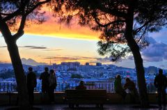Sonneruntergang über Lissabon