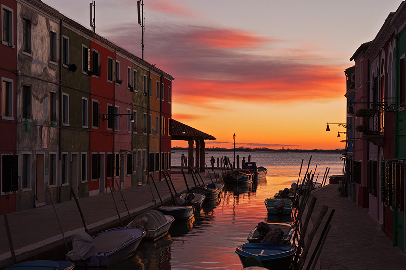 Sonneuntergang, Burano