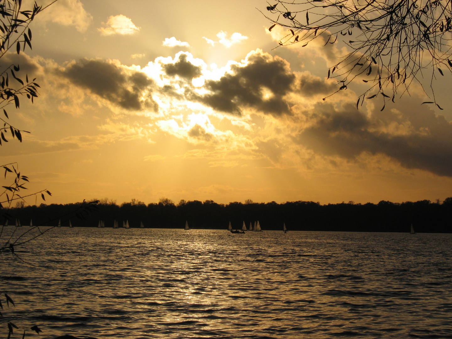 Sonneuntergang Havel Berlin