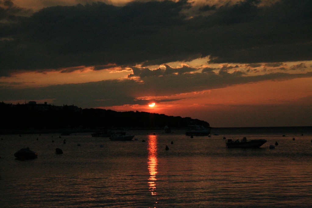 Sonneuntergang Im Urlaub Croatien