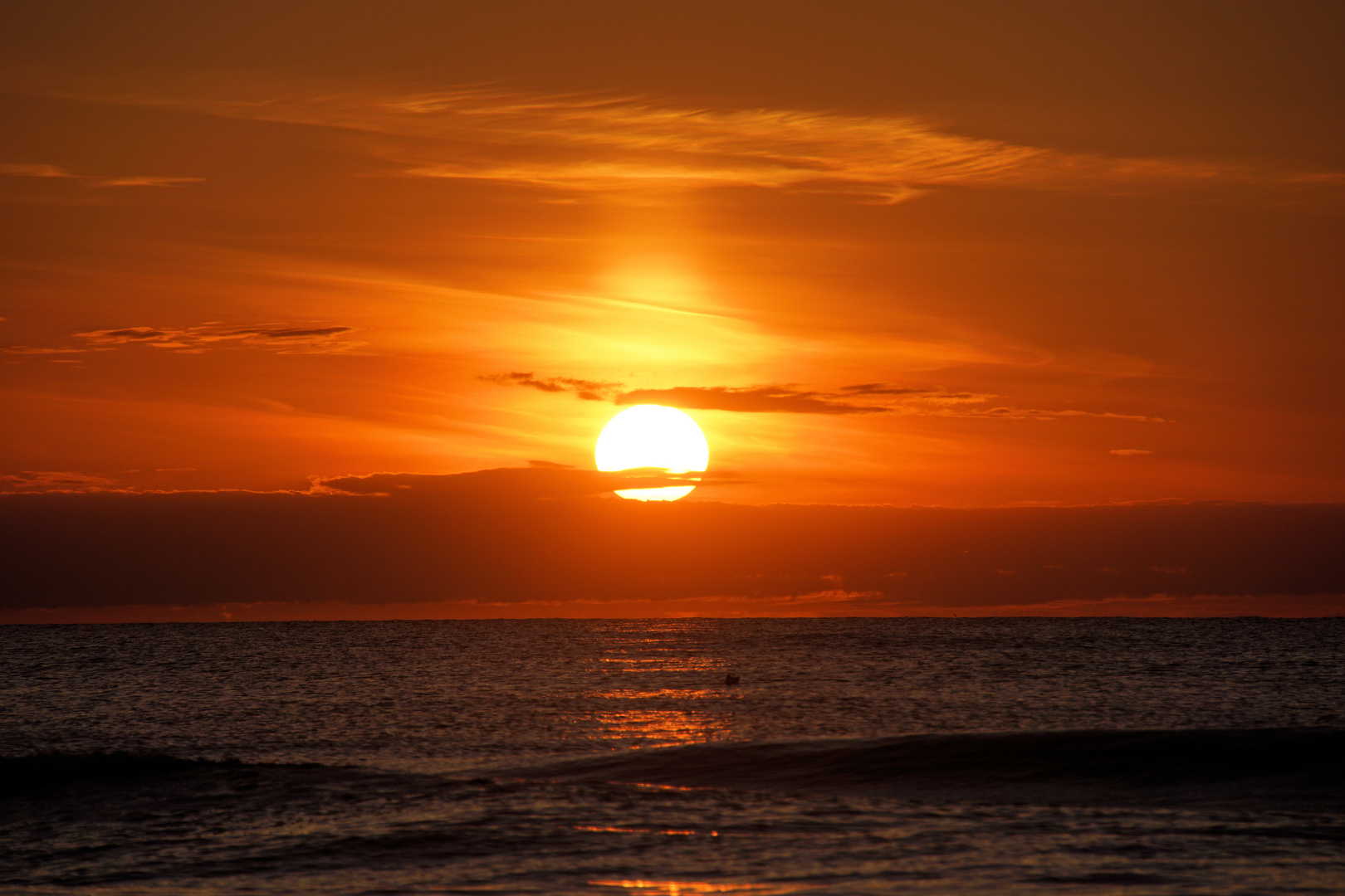 Sonneuntergang in der Nordsee