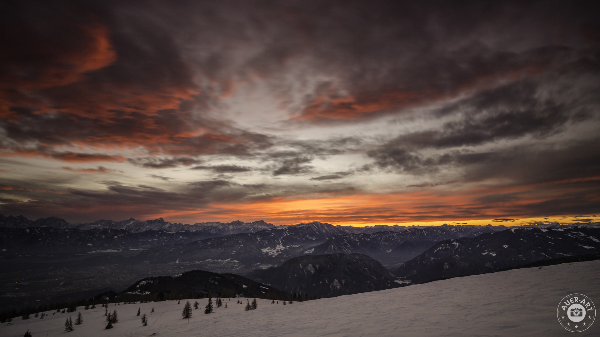 Sonneuntergang in Kärnten