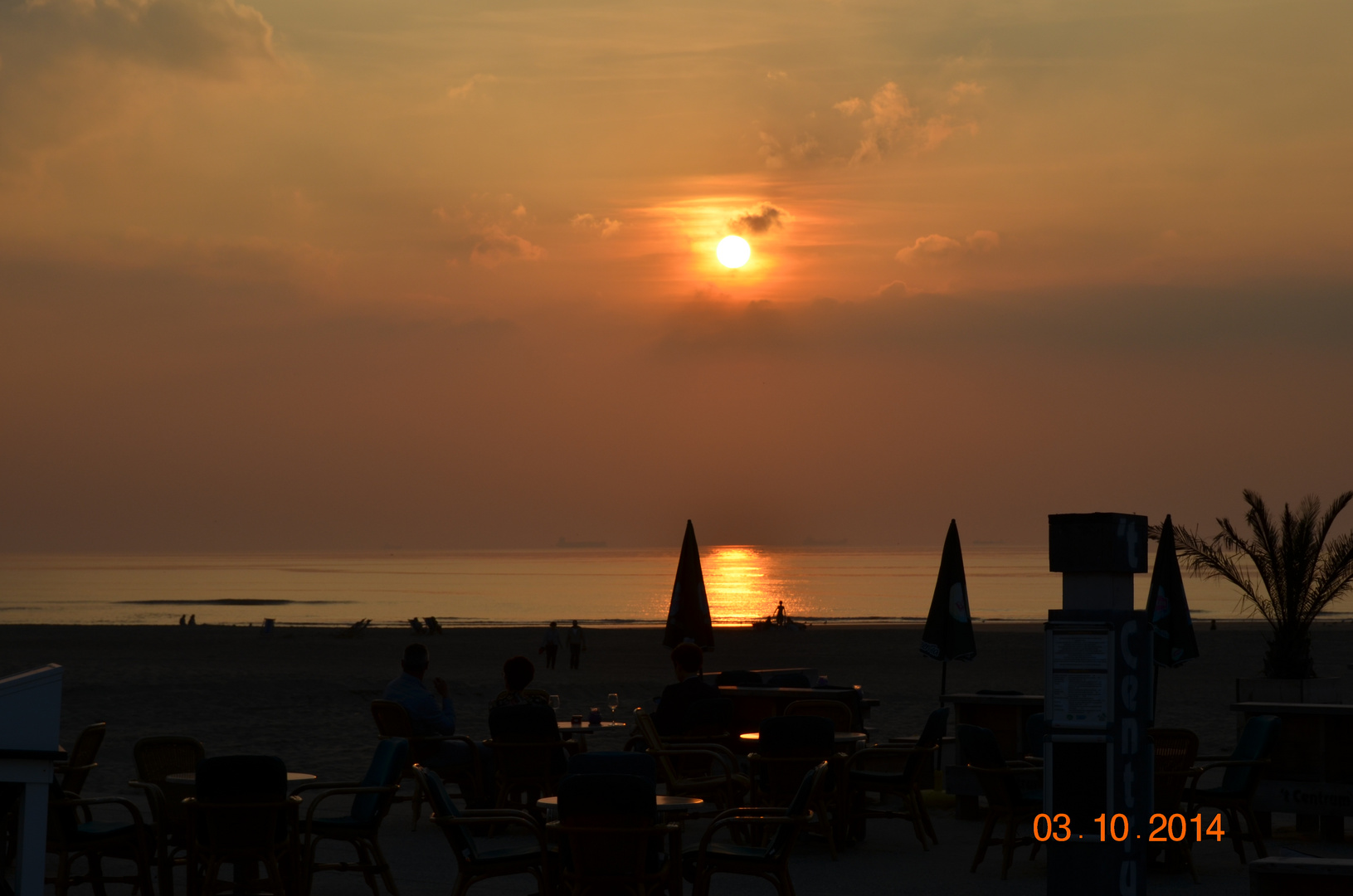 Sonneuntergang in Katwijk