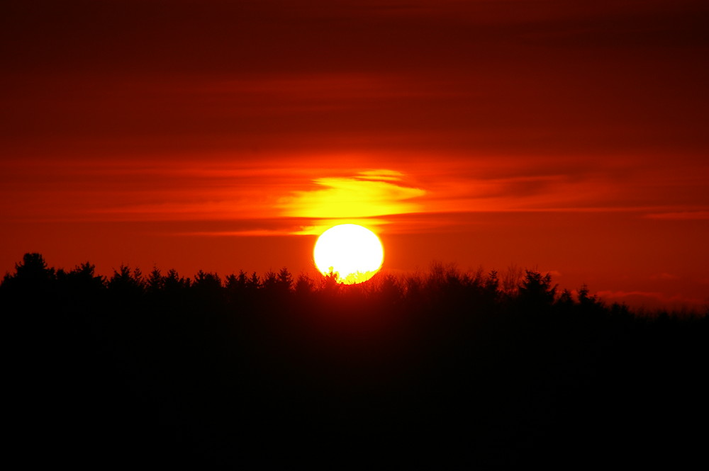 Sonneuntergang in Langenrehm