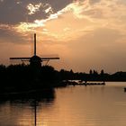 Sonneuntergang in Leiden an die Holle Mare