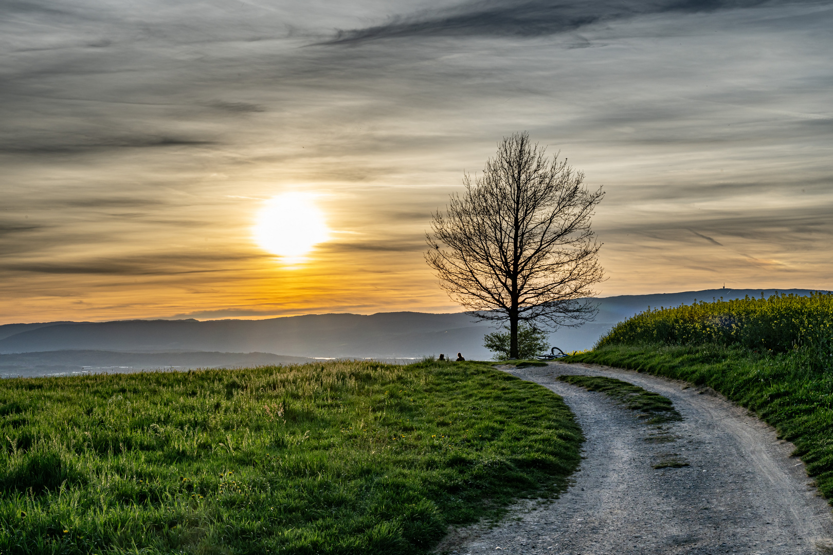 Sonneuntergang mit Aussicht