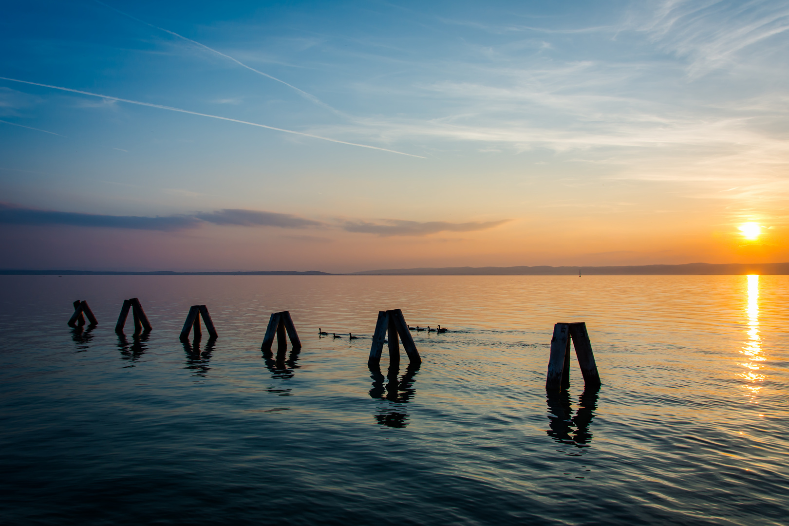 Sonneuntergang Neusiedlersee