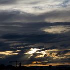 Sonneuntergang über dem Rhein