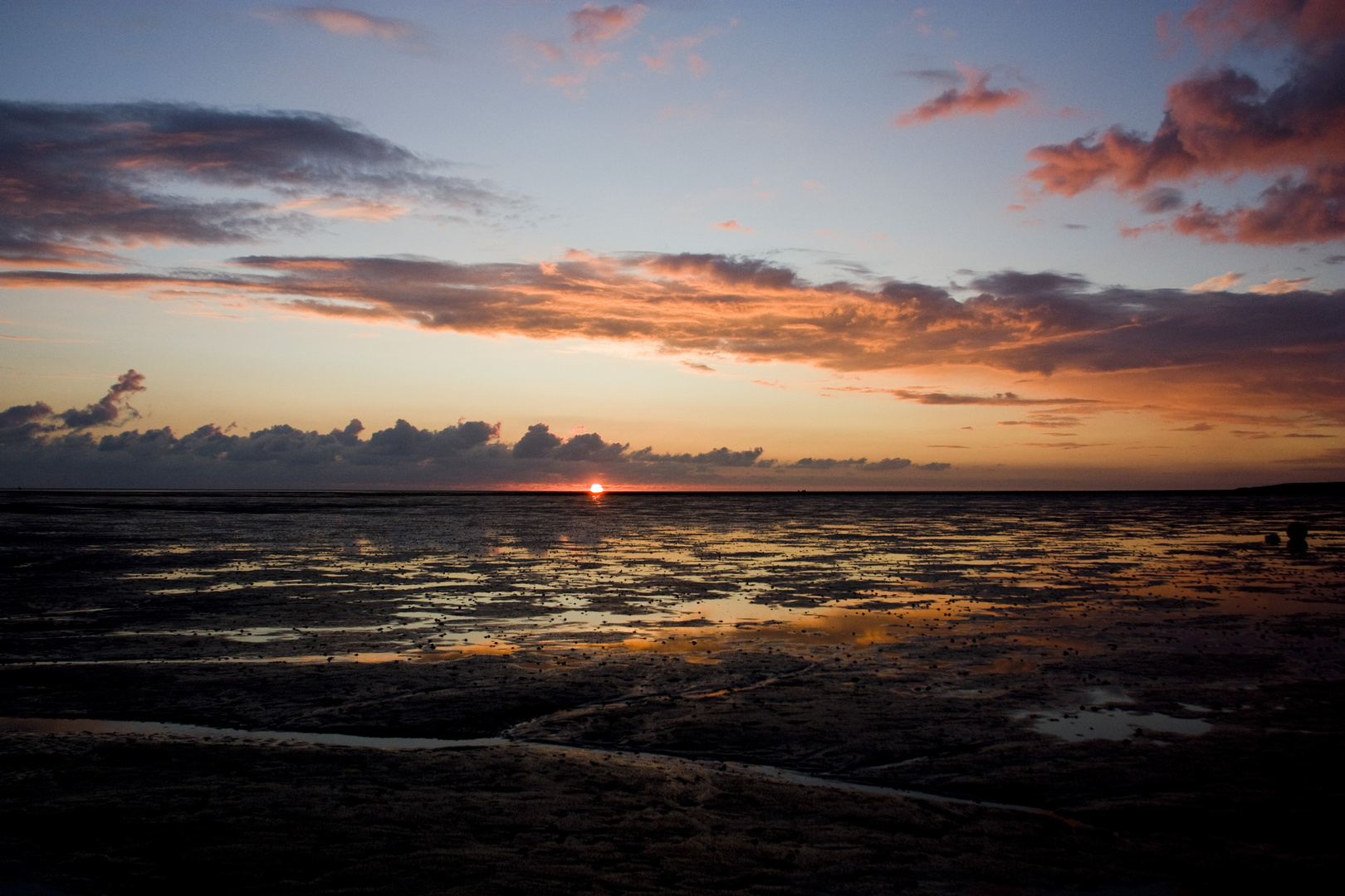 Sonneuntergang vor Büsum