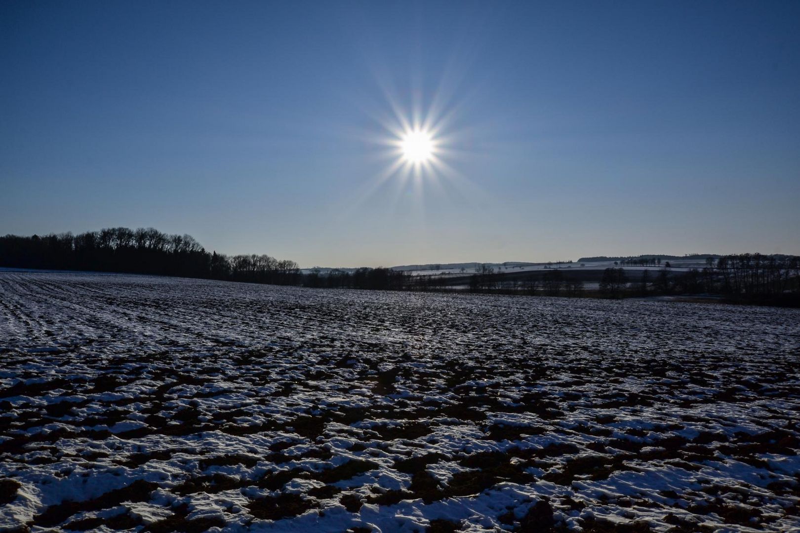 sonnig - aber bitter kalt