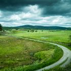 Sonnige Flecken auf dem Weg zu den Highlands