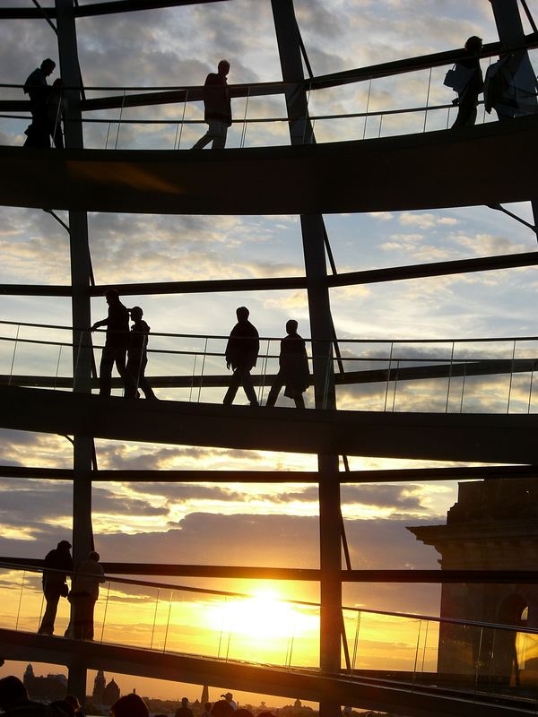 Sonnige Zeiten im Reichstag...