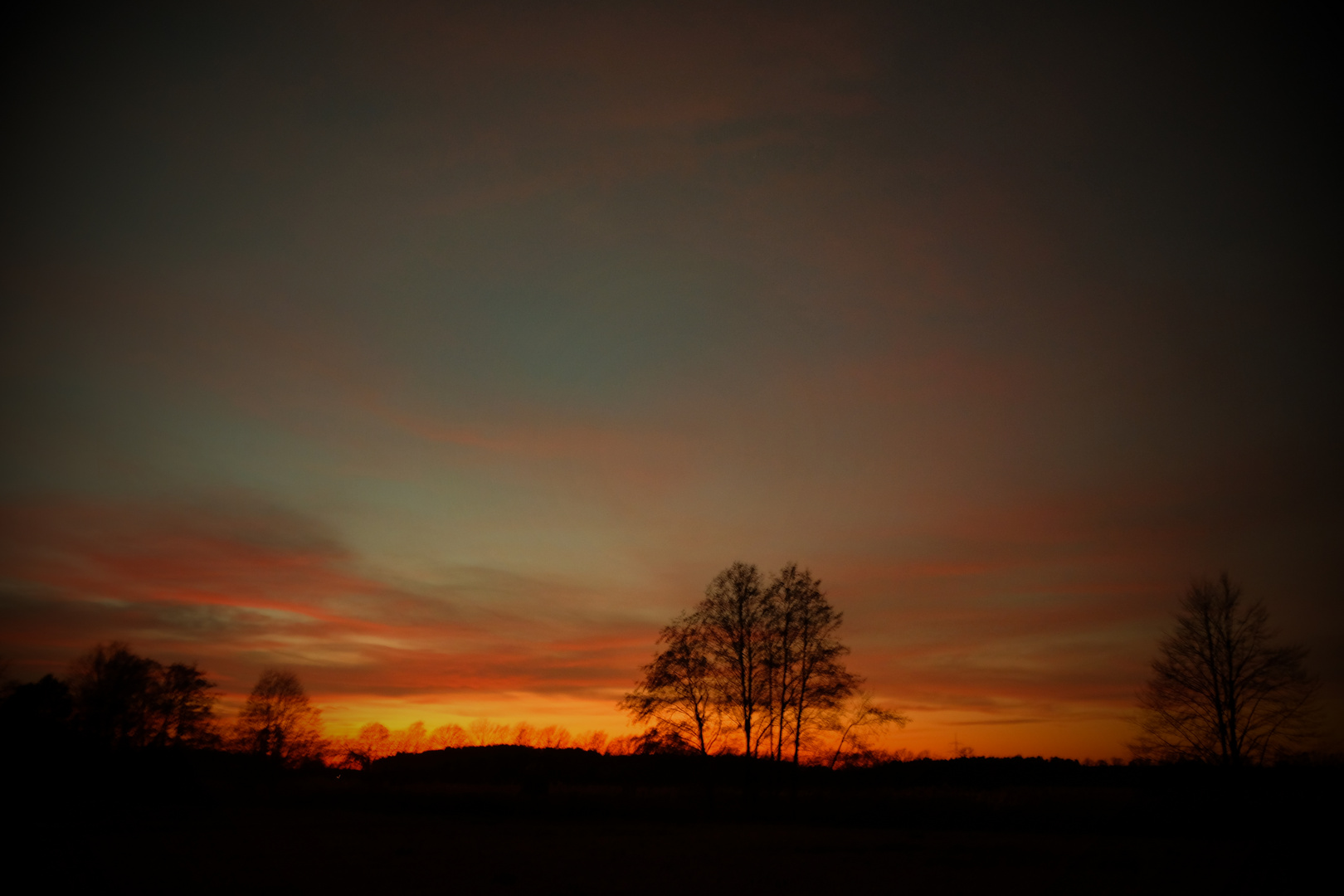 Sonniger Abendhimmel 