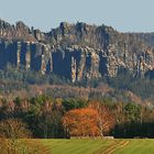 Sonniger Dezemberblick zu den Schrammsteinen in der Sächsischen Schweiz...