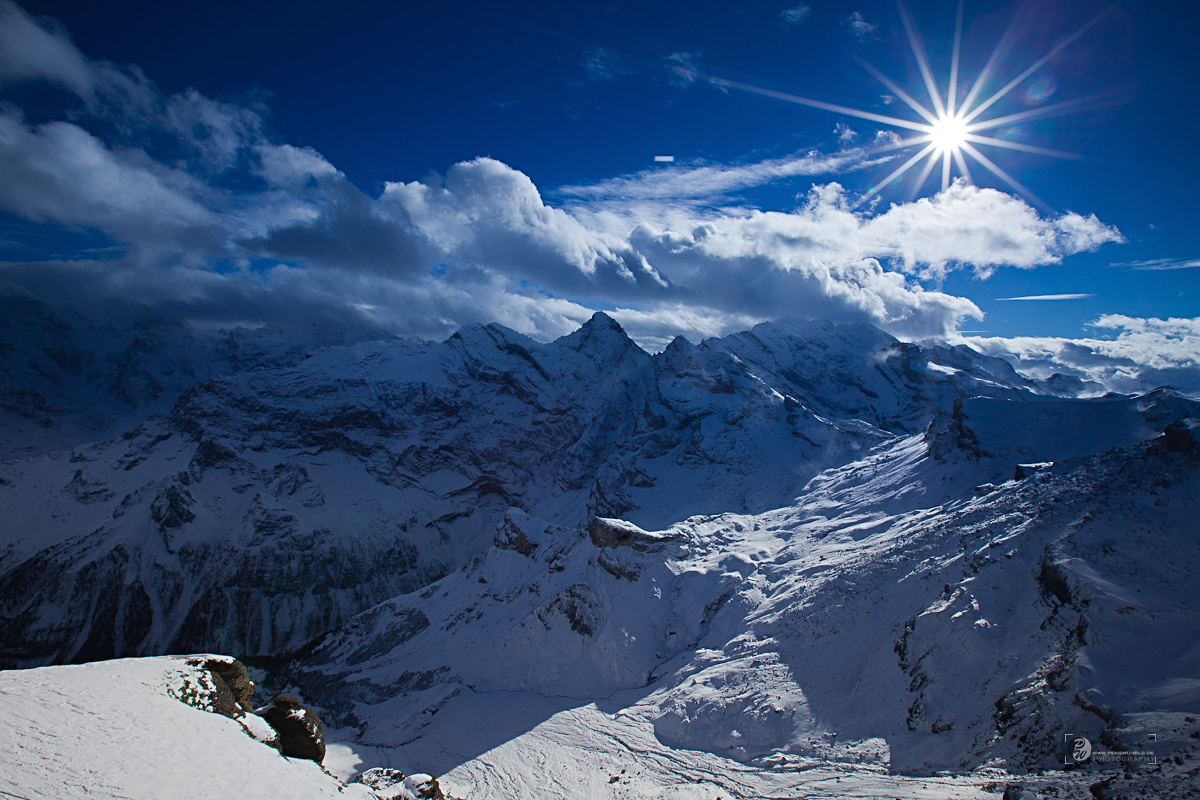 sonniger Schneeberg