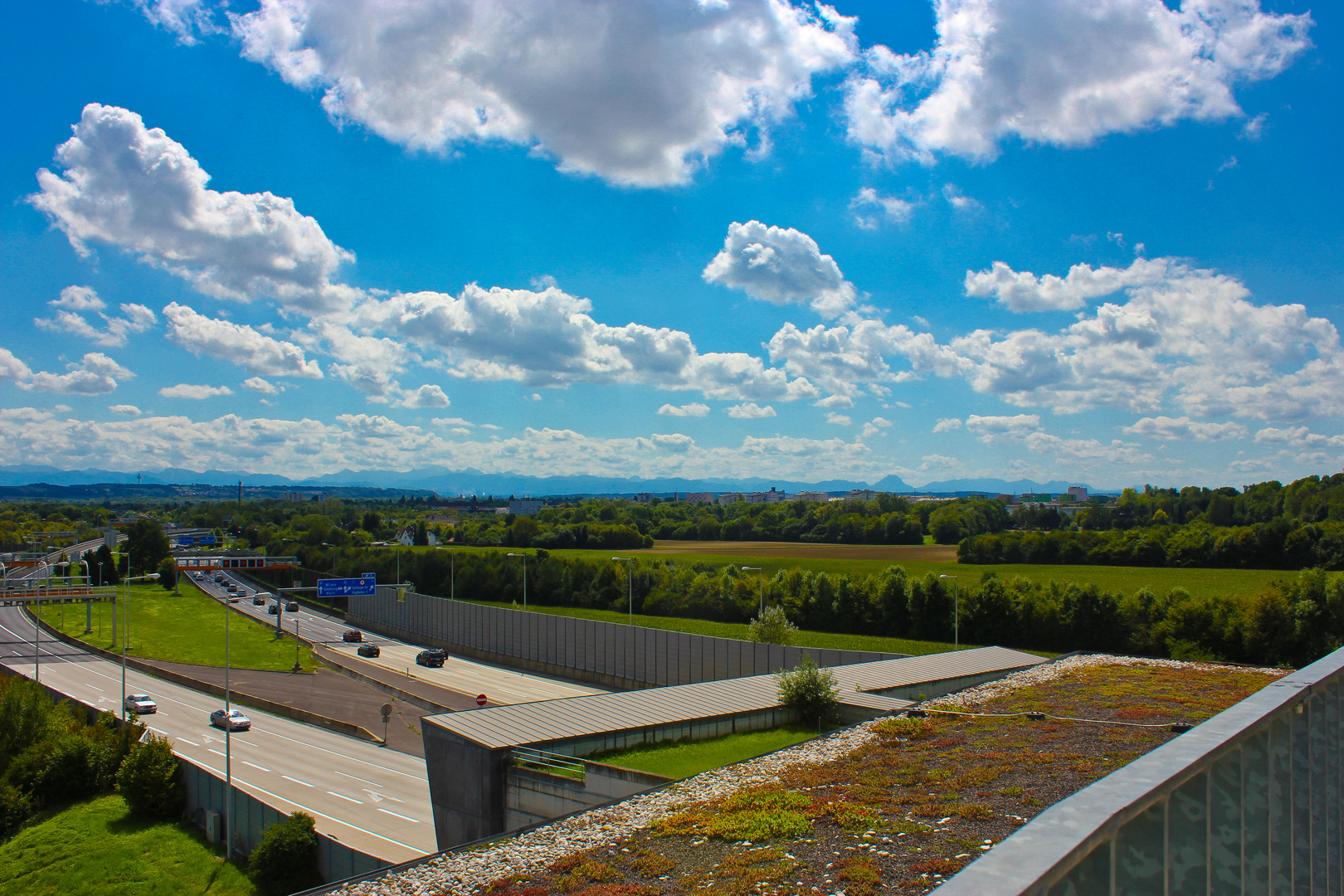 Sonniger Tag im Herbst in Linz