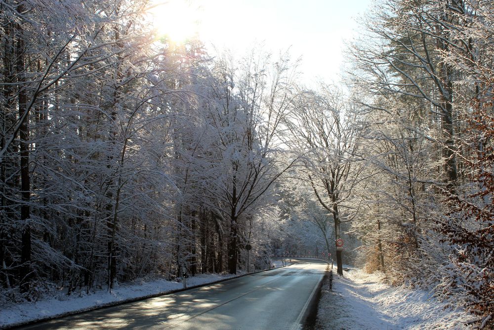 sonniges Winterwetter