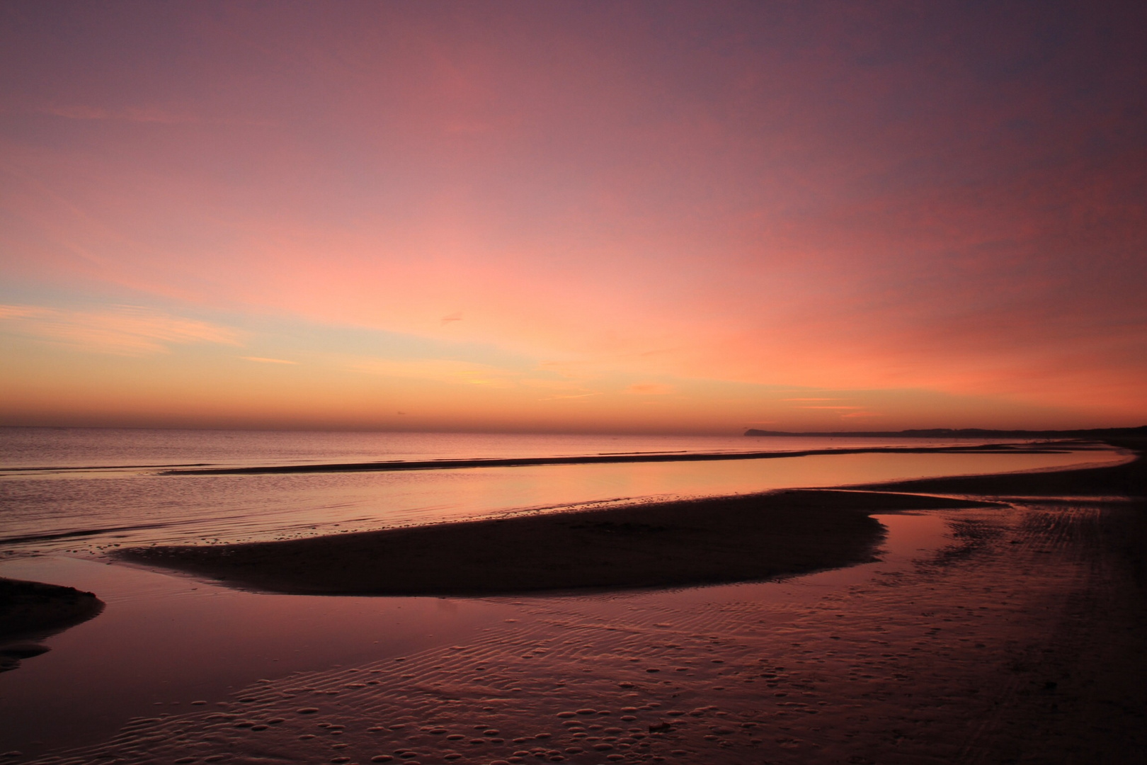 Sonnnenaufgangsstimmung am Meer